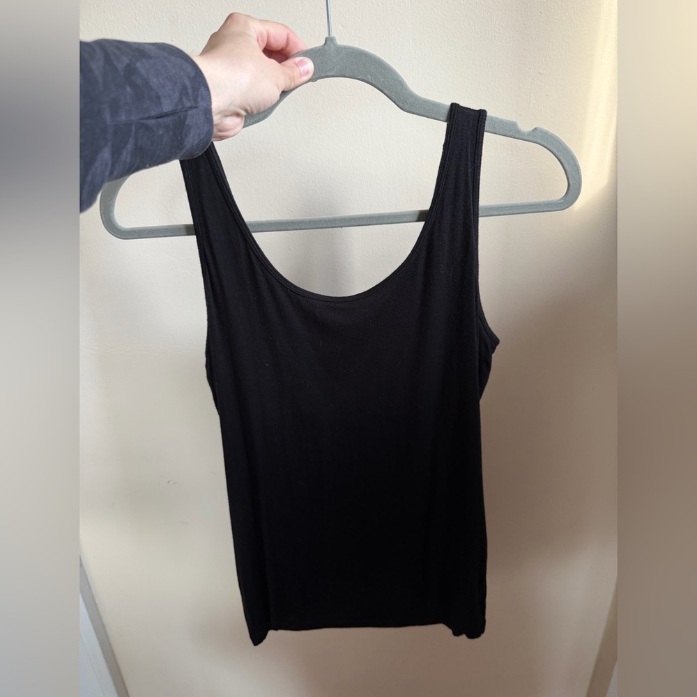 A Pea in the Pod Nursing Tank Top Black Maternity Small